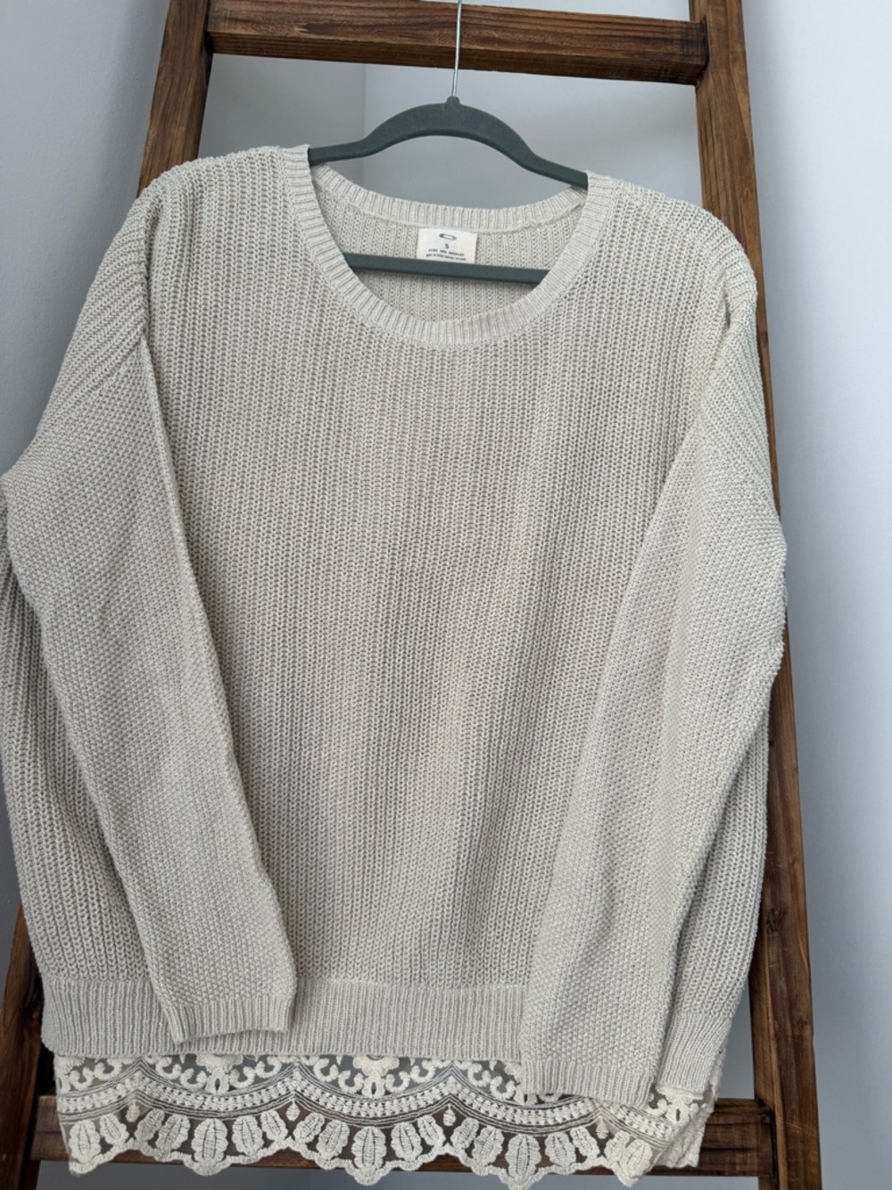 Urban outfitters cream oversized sweater